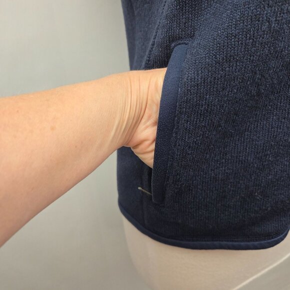 Patagonia Better Sweater Fleece Full Zip Vest Navy Blue Small - Picture 7 of 13